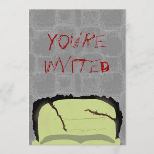 Convite de festas de Frankenstein o Dia das Bruxas