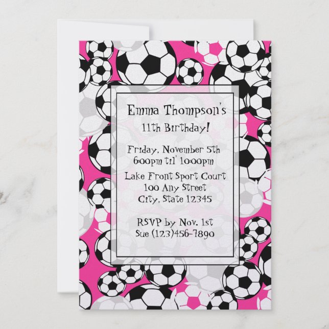 Convite de festas de futebol (Frente)