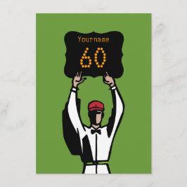 Convite de festas de Futebol de 60.º aniversário -