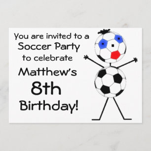 Convite de festas de Futebol de Aniversário