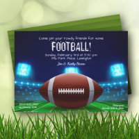 Convite de festas de Futebol do Super Fan Stadium 