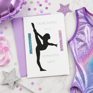 Convite de festas de ginástica