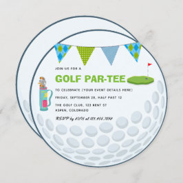 Convite de festas de Golf Themed