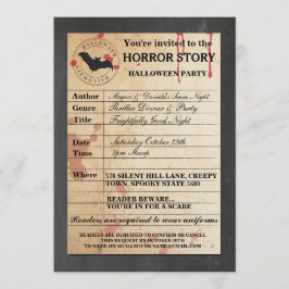 Convite de festas de História de Formulário de Car