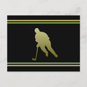 Convite de festas de hóquei