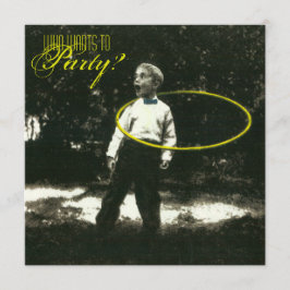 Convite de festas de Hula-Hooper