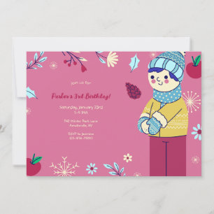 Convite de festas de inverno