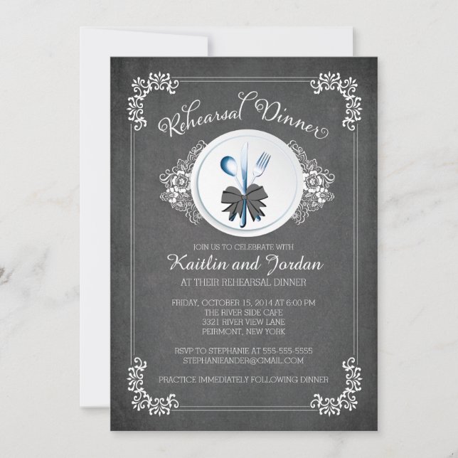 Convite de festas de Janto de ensaio de quadro de  (Frente)