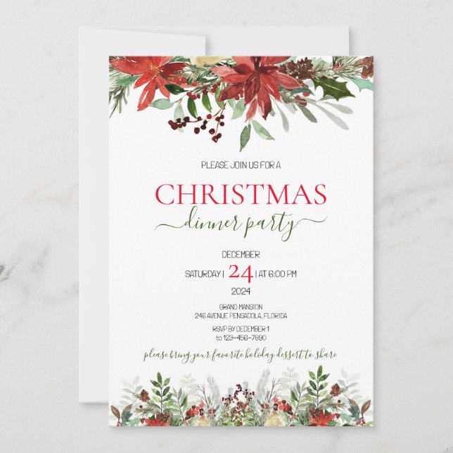 Convite de festas de Janto de Natal (Frente)