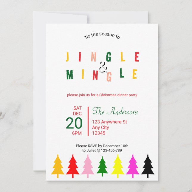 Convite de festas de Janto de Natal (Frente)