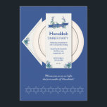 Convite de festas de Janto Hanukkah<br><div class="desc">Convide convidados para a sua festa de férias em estilo com este adorável convite. A placa é fácil de personalizar com seu texto, fonte, cor da fonte, opções de forma de papel e escolha de seis tipos de papel. Não exatamente o que você está procurando? Todos os nossos produtos podem...</div>