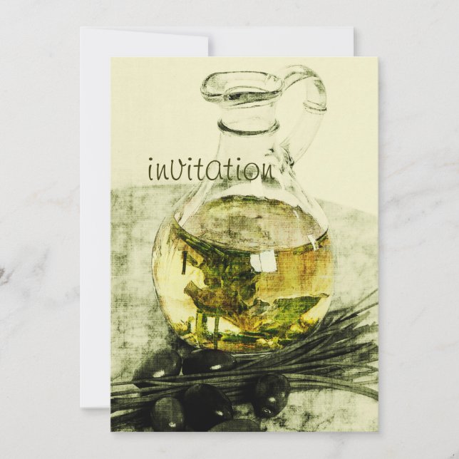 convite de festas de janto rústico (Frente)