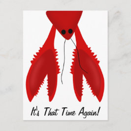 Convite de festas de lagosta Cajun