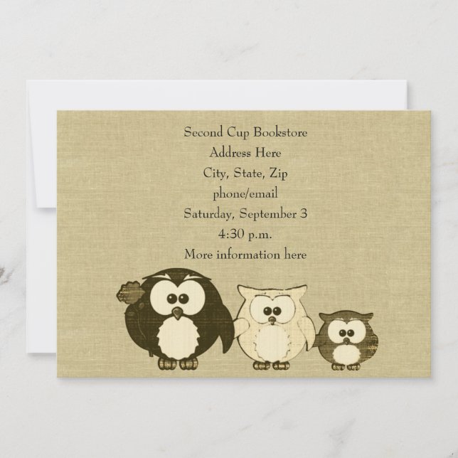 Convite de festas de linho do olhar da família da (Frente)