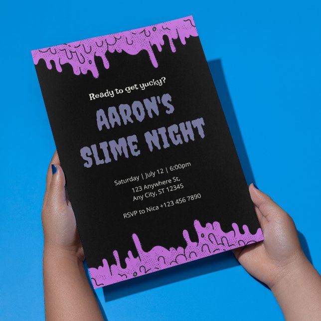 Convite de festas de lodo assustador personalizáve (Criador carregado)