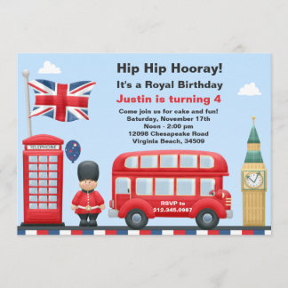Convite de festas de Londres