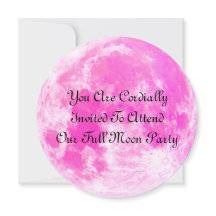 Convite de festas de Lua Completa