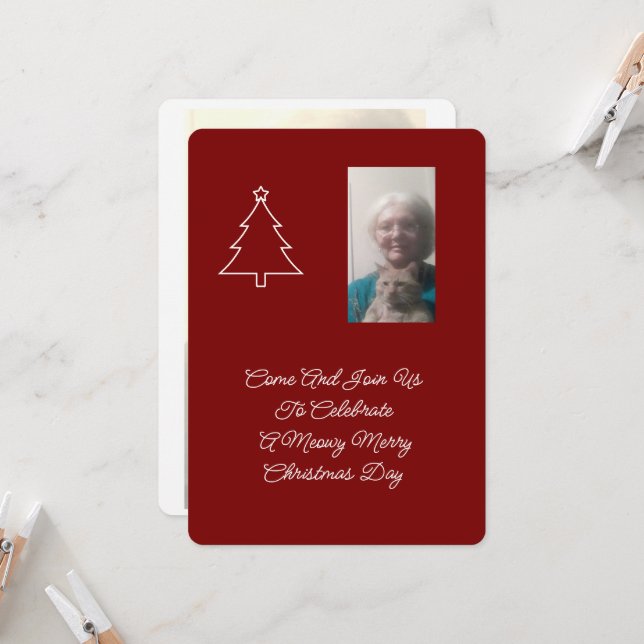 Convite de festas de Natal (Frente/Verso In Situ)