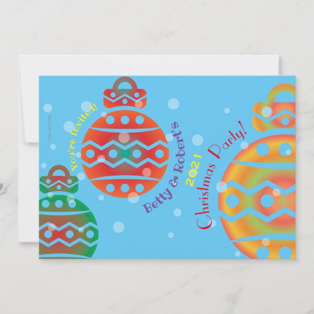 Convite de festas de Natal (Frente)