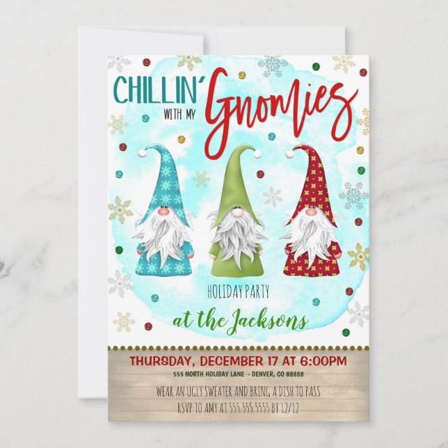 Convite de festas de Natal (Frente)