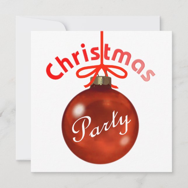 Convite de festas de Natal (Frente)