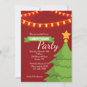 Convite de festas de Natal