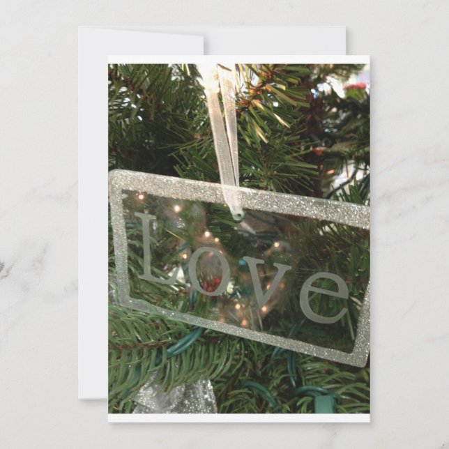 CONVITE DE FESTAS DE NATAL "AMOR" (Frente)