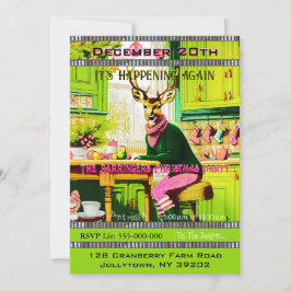 Convite de festas de Natal Anual de Deer