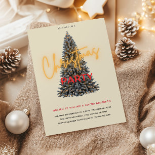 Convite de festas de Natal - Árvore festiva