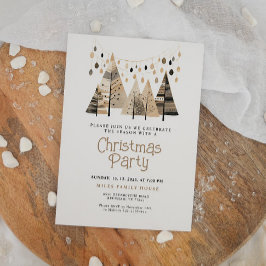 Convite de festas de Natal Boho