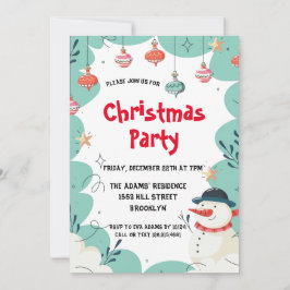 Convite de festas de Natal bonito