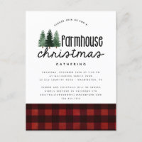 Convite de festas de Natal da Casa Farmada Russa