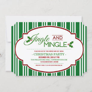 Convite de festas de Natal da Jingle & Mingle Comp