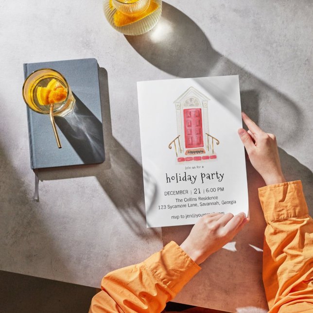 Convite de festas de Natal da Porta Vermelha (Criador carregado)