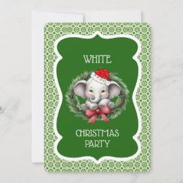Convite de festas de Natal de Elefante Branco