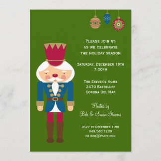 Convite de festas de Natal de Nutcracker