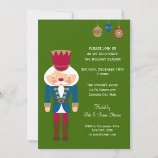 Convite de festas de Natal de Nutcracker