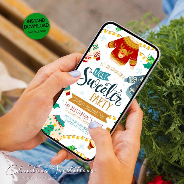 Convite de festas de Natal Digital Muito Suave (Criador carregado)