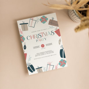 Convite de festas de Natal divertido