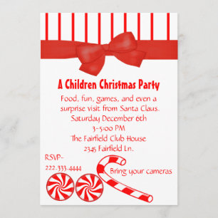 Convite de festas de Natal do garoto