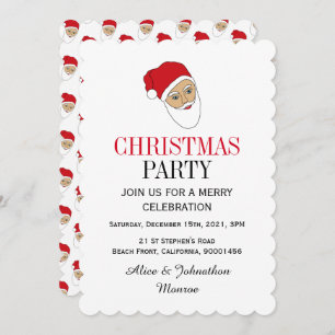 Convite de festas de Natal do Papai Noel