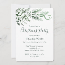 Convite de festas de Natal do Pinheiro Desenhado à