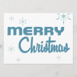 Convite de festas de Natal do Século Médio Retro