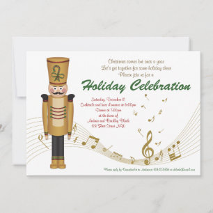 Convite de festas de Natal do Toy Soldier