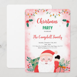 Convite de festas de Natal Editável