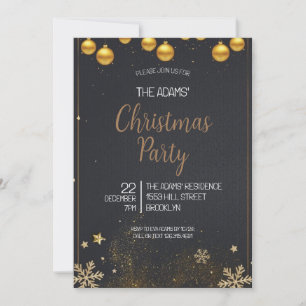Convite de festas de Natal Elegante