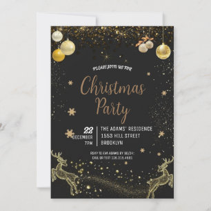 Convite de festas de Natal Elegante