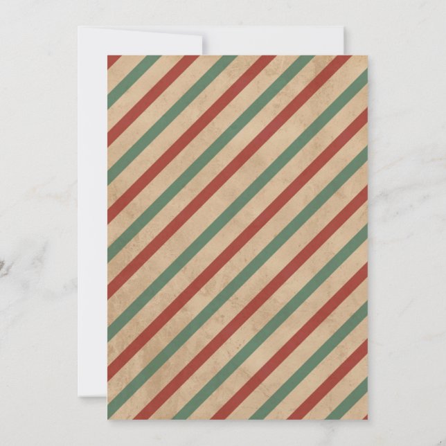 Convite de festas de Natal Elegante - Personalizáv (Verso)