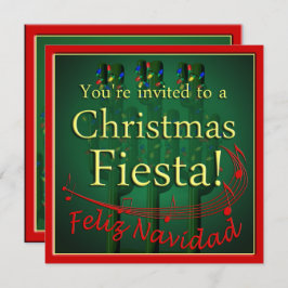 Convite de festas de Natal Fiesta