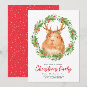 convite de festas de Natal Fio de hamster